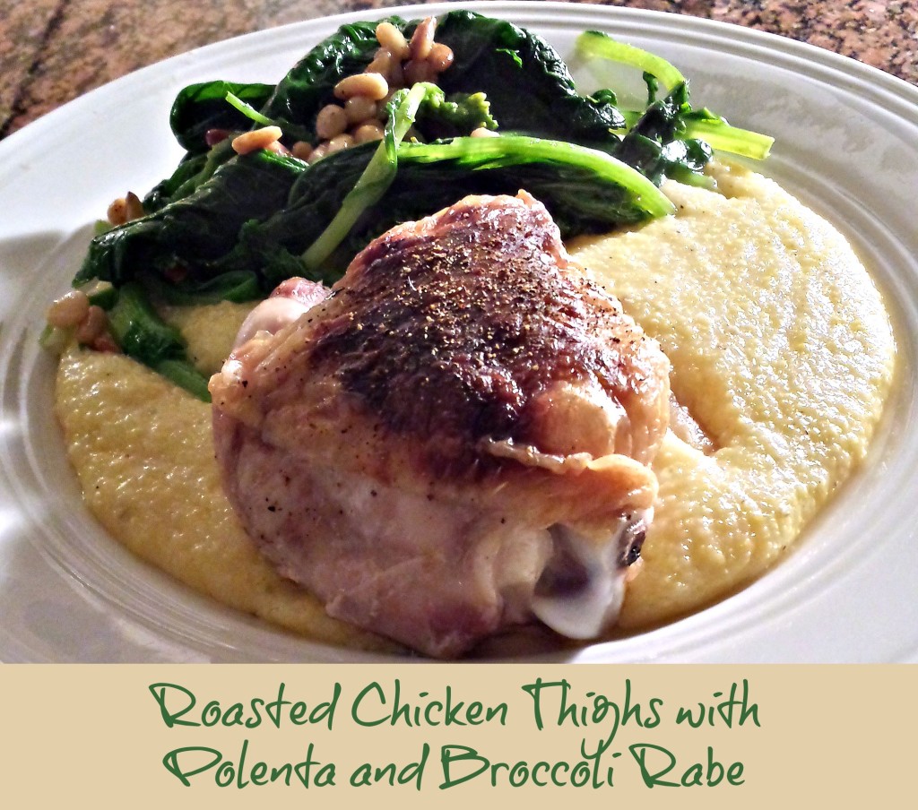 Chicken with polenta and broc edited(HDR)